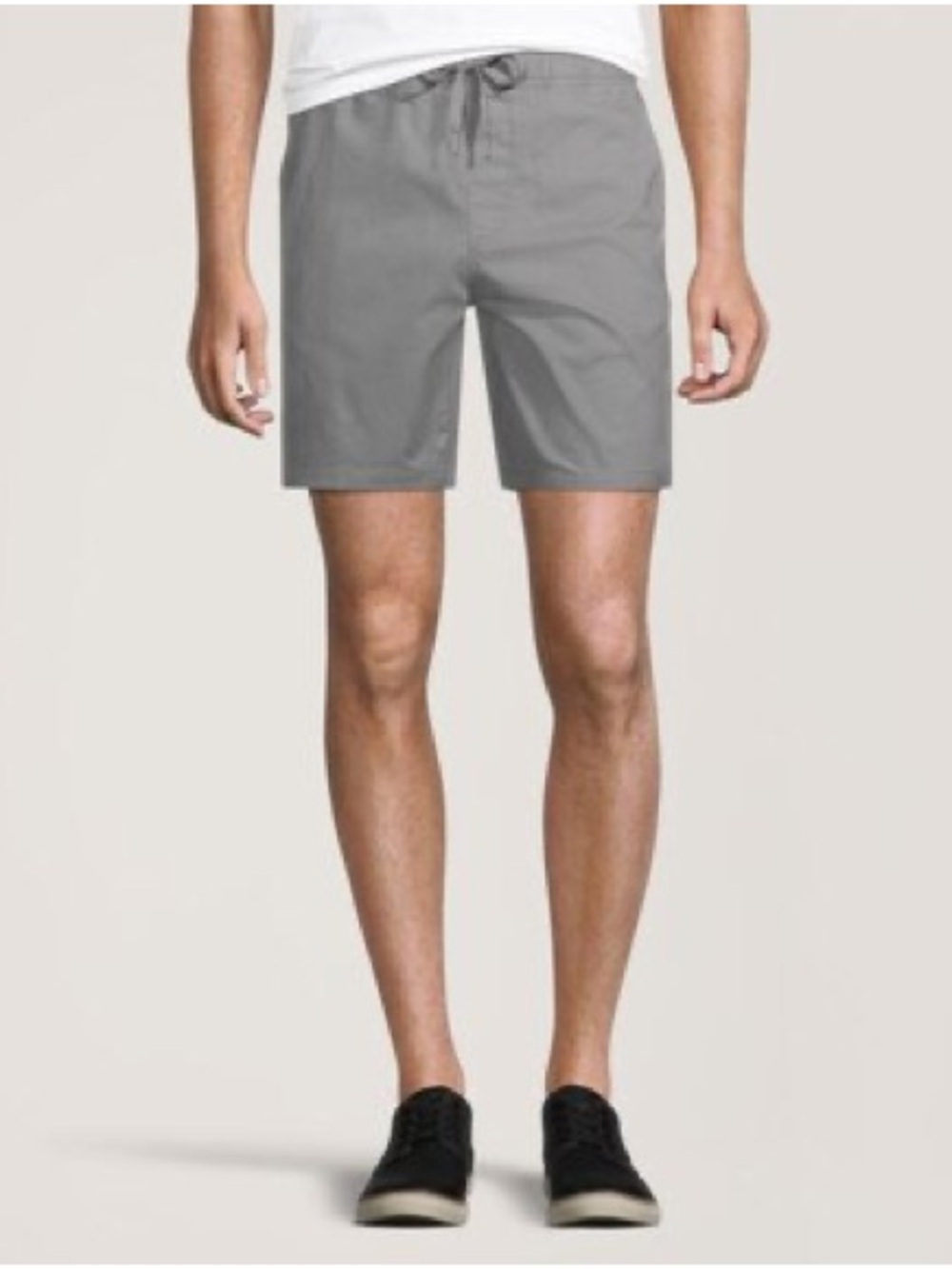 NWT Denver Hayes Men’s Mid Rise Pull On Elastic Drawstring Shorts Medium Grey